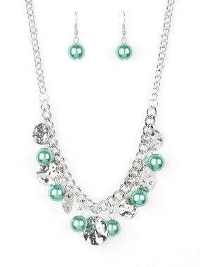 Paparazzi Silver Necklace and Earrings Set (NS099)